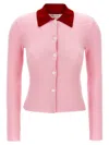 Self-portrait Pink Merino Wool' Cardigan