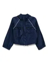 Self-portrait Piped-trim Jacket In Blue