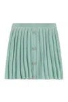 Self-portrait Pleated Knit Skirt