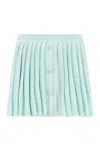 Self-portrait Pleated Knit Skirt