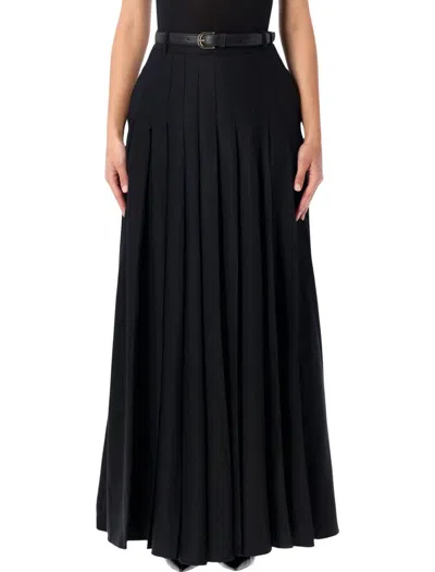 SELF-PORTRAIT PLEATED MAXY SKIRT
