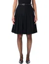 Self-portrait Pleated Midi Skirt In Black