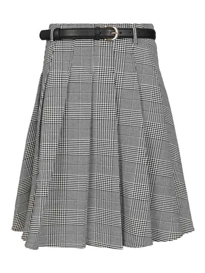 Self-portrait Pleated Midi Skirt In Multi