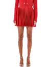 Self-portrait Pleated Knitted Mini Skirt