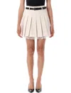 Self-portrait Twill Pleated Mini Skirt
