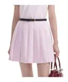 Self-portrait Self Portrait Women's Pleated Satin Mini Skirt In Purple
