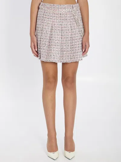 SELF-PORTRAIT PLEATED SKIRT WITH BELT