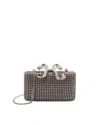 Self-portrait Embellished Box Clutch In Sl