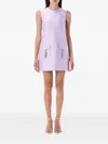 Self-portrait A Line Tafeta Mini Dress In Neutral