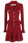 Self-portrait Pointelle Knit Mini Dress