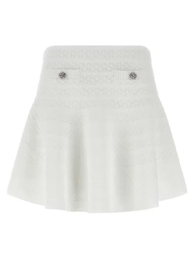 Self-portrait Skirts Light And Natural In White
