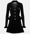 Self-portrait Pointelle Peplum Minidress