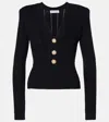 Self-portrait Pointelle Top In Black