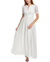 Self-portrait Polka Dot Maxi Dress In White
