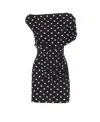 Self-portrait Polka Dot Mini Dress In Pattern