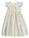 Self-portrait Polka-dot Printed Dress In White
