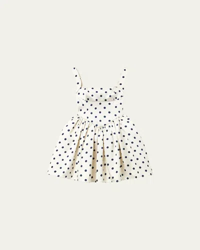 SELF-PORTRAIT POLKA DOT SATIN MINI DRESS