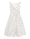 Self-portrait Polka Dot Cotton Midi Dress In Multi