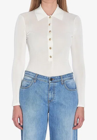SELF-PORTRAIT POLO KNIT BODYSUIT