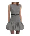 Self-portrait Self Portrait Women Prince Of Wales Check Mini Dress In Gray