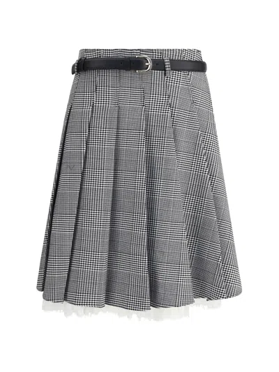 SELF-PORTRAIT PRINCE OF WALES PRINT MINISKIRT