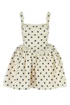 Self-portrait "polka Dot" Mini Dress In Cream