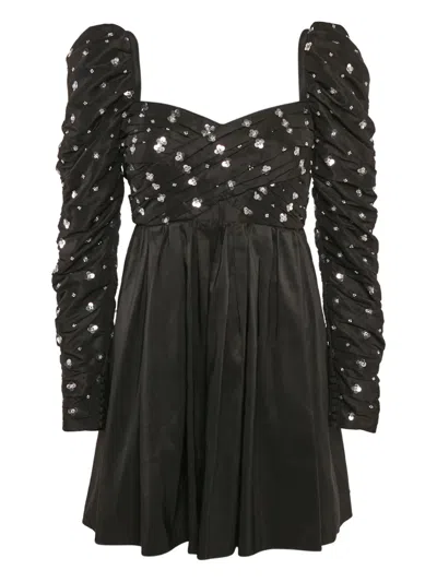 Pre-owned Self-portrait Puff-sleeves Mini Dress