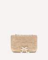 Self-portrait Raffia Shoulder Bag