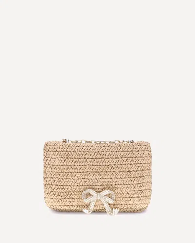 Self-portrait Raffia Shoulder Bag