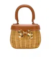 Self-portrait Bow Rattan Basket Bag