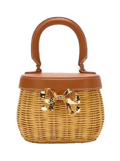 Self-portrait Rattan Bow Basket Brown
