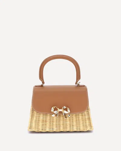 Self-portrait Rattan Bow Handbag