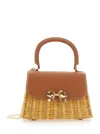 Self-portrait Rattan Mini Bow Bag