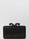 Self-portrait Rectangular Bow Rhinestone Chain Shoulder Bag