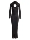 Self Portrait Residency Knitted Maxi Dress Dresses Black In Black