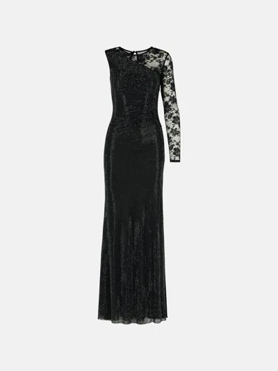 Self-portrait 'rhinestone' Black Polyester Dress