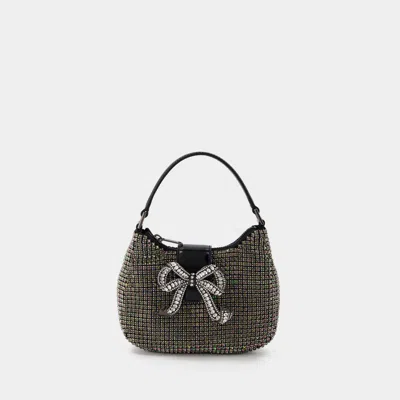 SELF-PORTRAIT RHINESTONE CRESCENT SHOULDER BAG - SELF PORTRAIT - SYNTHETIC - MULTI