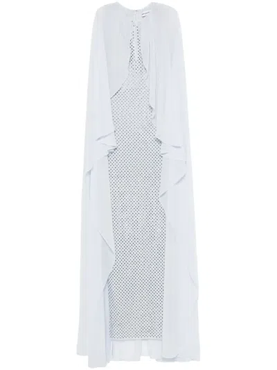 Self-portrait Rhinestone-embellished Gown In Multicolor