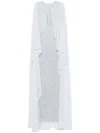 Self-portrait Rhinestone-embellished Gown In Blue