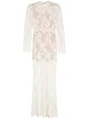 Self-portrait Rhinestone-embellished Maxi Dress In White