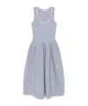 Self-portrait Crystal-embellished Ribbed Stretch-knit Midi Dress