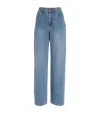 Self-portrait Womens Self Portrait Rhinestone Straight-leg Denim Jeans In Multi