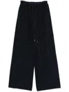 Self-portrait Rhinestone-embellished Trousers In Blue