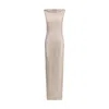 Self-portrait Womens Rhinestone Sleeveless Stretch-woven Maxi Dress Silver