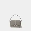 Self-portrait Micro Chainmail Crystal Top Handle Bag In Silver