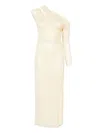 Self-portrait Rhinestone-embellished Gathered Gown In Neutral