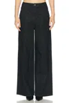 Self-portrait Womens Black Rhinestone Embellishment Wide-leg High-rise Denim Jeans In Black