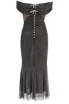 Self-portrait Embellished Metallic Minidress
