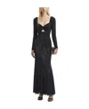 Self-portrait Self Portrait Maxi Dress In Rhinestone-embellished Mesh In Black