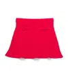 Self-portrait Ribbed-knit Skirt In Red
